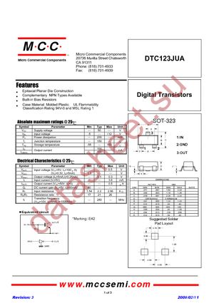 DTC123JUA-TP datasheet  